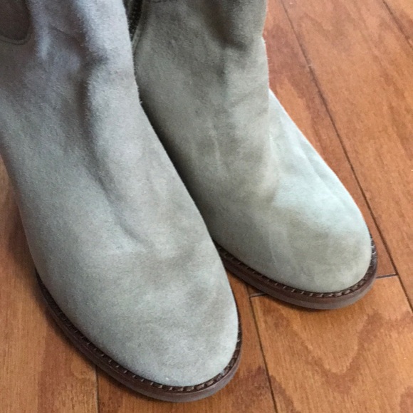 Johnston and Murphy Suede/Leather Fur Boots - Picture 5 of 11